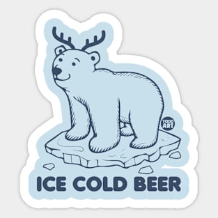 ice cold beer Sticker